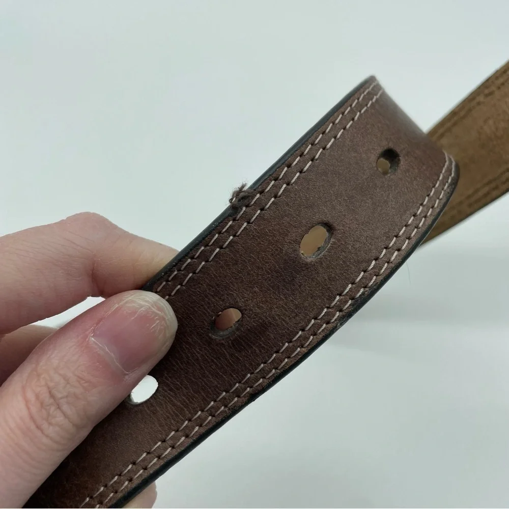 Timberland Brown Genuine Leather Belt